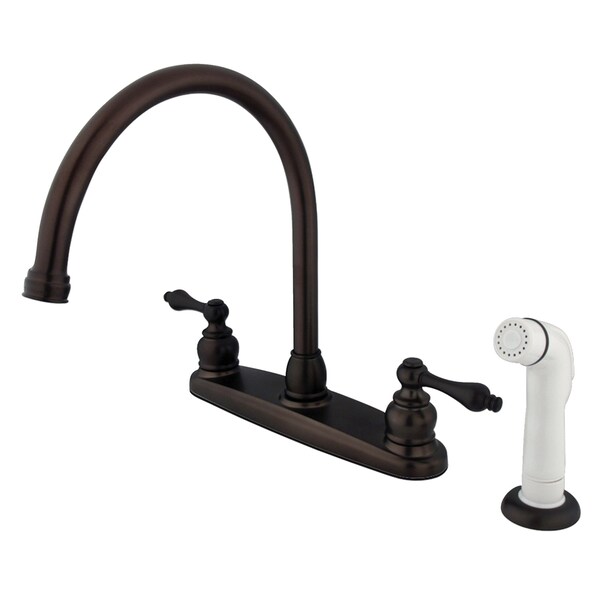 Vintage Centerset Kitchen Faucet, Oil Rubbed Bronze